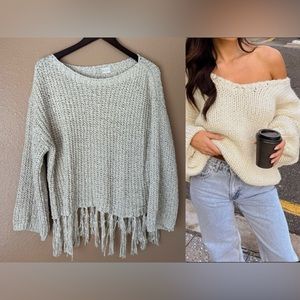 Altered State Chunky Knit Sweater (cream color) - Size M